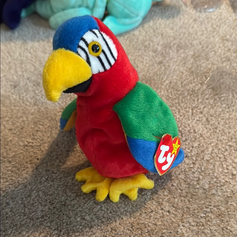 Ty Beanie Baby Parrot Plush
